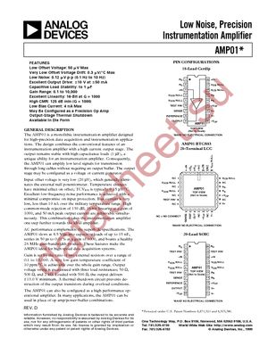 AMP01GS-REEL datasheet  